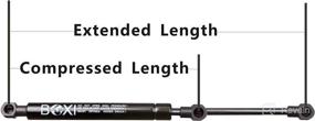 img 3 attached to 2 Rear Glass Window Lift Supports for Jeep Commander 2006-2010 | High-Quality Struts, 55369333AB