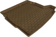 3d maxpider cargo custom fit all-weather floor mat for select saab 9-3 models - kagu rubber (tan) логотип