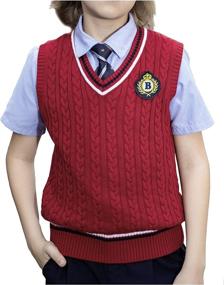 img 3 attached to 👕 BOBOYOYO Boys' Cotton Sweater School Uniform Clothing via Sweaters