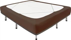 img 4 attached to Upgrade Your Bed With Biscaynebay'S Luxurious Jersey Queen Box Spring Cover - Wrinkle-Free, Stretchy, & Easy-To-Fit Bed Skirt For Home Or Hotel Use