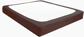 img 2 attached to Upgrade Your Bed With Biscaynebay'S Luxurious Jersey Queen Box Spring Cover - Wrinkle-Free, Stretchy, & Easy-To-Fit Bed Skirt For Home Or Hotel Use