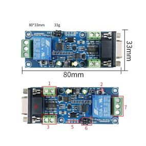 img 1 attached to Taidacent 7-24V Power Supply TTL UART RS232 Relay Board Modbus RTU Single Relay Module 1 CH Single Input Modbus Relay Smart Home