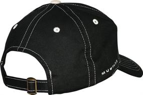 img 1 attached to Stylish Ford Mustang Black Hat with Silver Stitching - Premium Quality and Classic Design