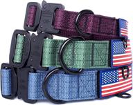 🐶 marmuty heavy duty nylon dog collar with quick-release metal buckle - adjustable for medium, large, and xl dogs logo