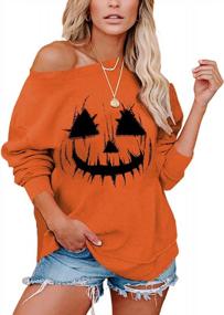img 3 attached to Pumpkin Spice Up Your Halloween With VILOVE'S Witchy Off-Shoulder Sweatshirt