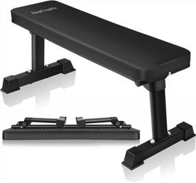 img 4 attached to Get Fit With BangTong&Li Flat Weight Bench: The Ultimate Exercise Equipment For Your Home Gym
