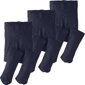 img 3 attached to 🧦 Monvecle Opaque Microfiber Stockings: Stylish Uniform Girls' Clothing - Socks & Tights