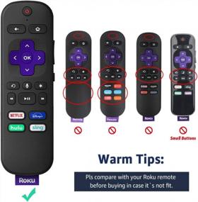 img 3 attached to Glow-In-The-Dark Roku Remote Cover With Lanyard - Compatible With Roku Voice Remote And Player Remote - Anti-Slip Cover For Enhanced Grip - Available In Green And Blue