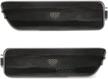 fayue clear front bumper side marker lamps compatible with volkswagen 1999-2005 mk4 golf/gti rabbit, 2005-2010 jetta, 2008 r32 - replaces oem amber sidemarkers for improved visibility and style logo