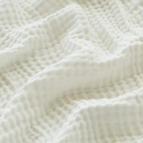 img 3 attached to EMME 6-Layer Cotton Muslin Blankets: Lightweight And Breathable Throw Blanket For Adults And Babies