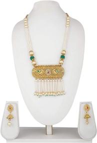 img 1 attached to Efulgenz Bollywood Traditional Necklace Earrings Women's Jewelry ~ Jewelry Sets