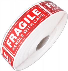 img 4 attached to 1000 FirstZi 1X3 Inches Fragile Packaging Stickers - Handle With Care Shipping Warning Labels For Moving Valuables Per Roll