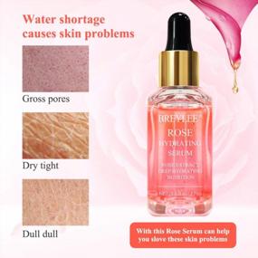 img 2 attached to Hydrating Rose Face Serum By BREYLEE With Hyaluronic Acid - Alcohol-Free Moisturizing Serum For Skincare (17Ml, 0.6Fl Oz)
