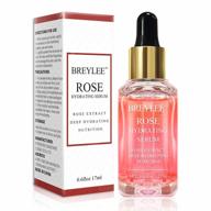 hydrating rose face serum by breylee with hyaluronic acid - alcohol-free moisturizing serum for skincare (17ml, 0.6fl oz) logo