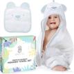 babeniq bamboo hooded towel washcloth baby care logo