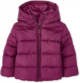 img 4 attached to Wind & Water-Resistant Medium Weight Puffer Jacket For Baby Girls & Toddlers - The Children'S Place