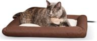 🐾 роскошная подушка-обогреватель lectro-soft для использования на улице с подушкой от k&h pet products логотип