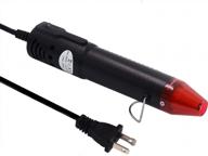тепловая ручка mofa для тиснения, мини-тепловой пистолет с подставкой для самостоятельного тиснения и сушки краски, многоцелевая электрическая насадка для нагрева 150 вт (черный, красный) логотип