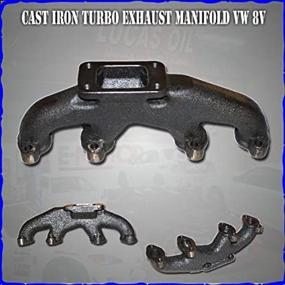 img 2 attached to 1993-2005 VW Golf Jetta 2.0L 8V Engine Exhaust Manifold Paint - Emusa Cast Iron T3 Flange Fitment