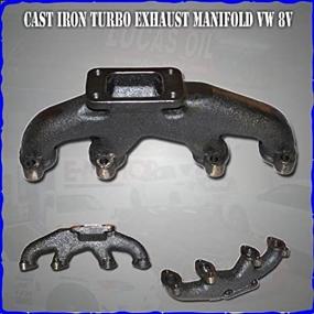 img 4 attached to 1993-2005 VW Golf Jetta 2.0L 8V Engine Exhaust Manifold Paint - Emusa Cast Iron T3 Flange Fitment