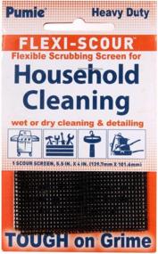 img 3 attached to 24-Pack PUMIE Flexi-Scour Abrasive Grit Cleaning Screen - 5.5" X 4" For Grills, Carbon, Rust & Scale Removal