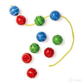 img 4 attached to Interactive Edushape Baby Beads: 14-Piece Set for Early Learning and Development