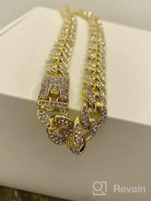 img 5 attached to Ошейник для собак Cuban Link - Элегантный ошейник-цепочка из серебристого металла для собак и кошек с бриллиантовыми вставками - Доступен в нескольких размерах