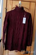 img 1 attached to PrettyGuide Women'S Plus Size Turtleneck Cable Knit Tunic Sweater - Cozy & Long review by Danny Crowder