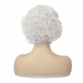img 1 attached to Get The Perfect 1920S Look With Kaneles Short White Curly Wig For Women - Ideal For Halloween, Cosplay And Costume Parties