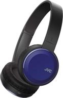 🎧 jvc has190bta: lightweight flat foldable bluetooth headband, wireless on-ear headphones with mic, blue логотип