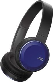 img 4 attached to 🎧 JVC HAS190BTA: Lightweight Flat Foldable Bluetooth Headband, Wireless On-Ear Headphones with Mic, Blue