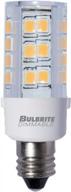 bulbrite led candelabra screw base light bulb – dimmable, 40w equivalent, 3000k, clear – 1 pack logo