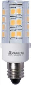 img 2 attached to Светодиодная лампа Bulbrite Candelabra с винтовым цоколем — диммируемая, эквивалент 40 Вт, 3000K, прозрачная — 1 упаковка