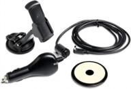 enhance your navigation experience with garmin auto nav kit: suction cup mount, power cable, and dashboard disk logo