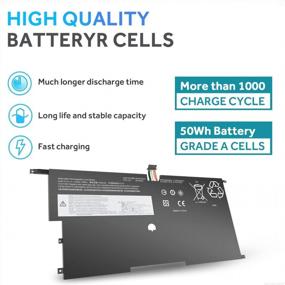 img 1 attached to Replacement Battery 00HW003 For Lenovo ThinkPad X1 Carbon Gen 3 Series 2015 Laptop | 00HW002 SB10F46440 SB10F46441 | 15.2V 50Wh 4-Cell | High-Quality Power Solution
