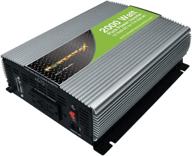 high-performance 2000w pure sine wave inverter - converts 12vdc to 120vac logo