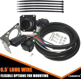 img 2 attached to 2015-2021 Ford F-150 CARROFIX T-Connector Custom Tow Wiring Harness With 7-Way RV Blade Trailer Connector