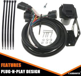 img 3 attached to 2015-2021 Ford F-150 CARROFIX T-Connector Custom Tow Wiring Harness With 7-Way RV Blade Trailer Connector
