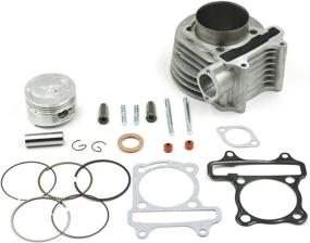 img 4 attached to 🛵 Glixal ATMT1-023 High Performance 61mm 170cc Big Bore Rebuild Cylinder Kit for Chinese Scooter Moped ATV - Boost Your Engine's Power!