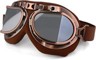 🛵 lilsis vintage aviator pilot scooter goggles for men and women - motorcycle goggles logo