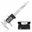 esynic 4 inch/100mm digital caliper - stainless steel electronic vernier caliper for accurate length, width, depth, inner/outer diameter measurement, inch/metric conversion tool logo
