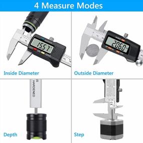 img 2 attached to ESynic 4 Inch/100Mm Digital Caliper - Stainless Steel Electronic Vernier Caliper For Accurate Length, Width, Depth, Inner/Outer Diameter Measurement, Inch/Metric Conversion Tool