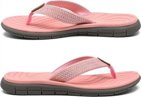 img 1 attached to Stay Stylish And Comfortable With KuaiLu Women'S Non-Slip Thong Sandals