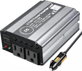 img 4 attached to TVNIKD Power Inverter Rate 375W / Peak 750W DC12V To AC 110V Car Converter With 2 AC Outlets 2USB Port…