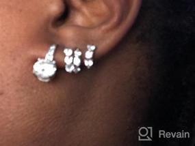 img 8 attached to 💎 Sterling Silver Huggie Earrings: Adorable Girls' Jewelry to Sparkle in Style!