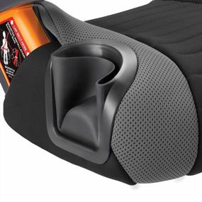 img 1 attached to Chicco GoFit Lightweight Backless Booster Car Seat, Travel-Friendly Booster Seat For Car, Portable Car Booster Seat For Kids Weighing 40-110 Lbs. In Shark/Black/Grey