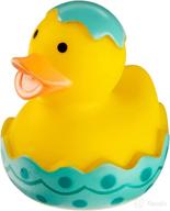 easter rubber duck yellow teal logo