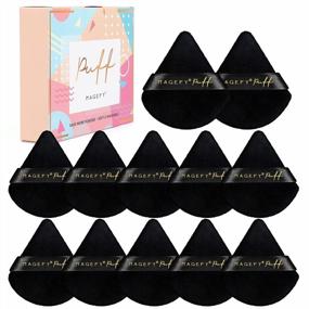 img 4 attached to 12-Piece MAGEFY Triangle Powder Puff Set - Soft Makeup Tool For Face, Eye & Body Foundation Setting