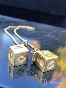 img 4 attached to 🎲 Star Wars Lucky Dice Pendant Necklace - Officially Licensed 3D Gold Plated Stainless Steel Artwork