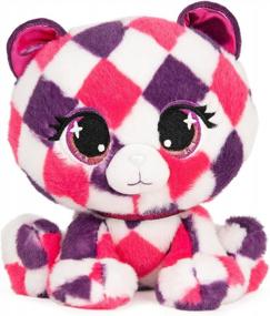 img 4 attached to Designer Fashion Teddy Bear: GUND P.Lushes Quinn O’Bearci Premium Stuffed Animal In Pink/Purple, 6 Inches